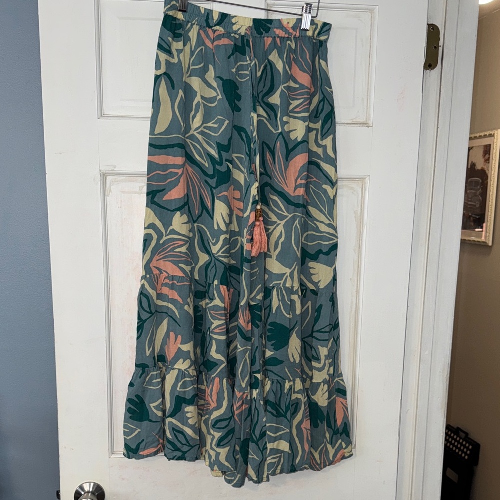 Floral Wide Leg Pants